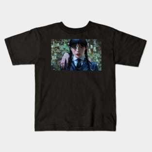 Wednesday Addams Portrait 5 Kids T-Shirt